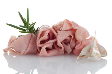 Image showing Fresh shaved ham