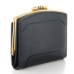 Image showing Black Leather Purse 