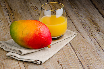 Image showing Fresh mango juice