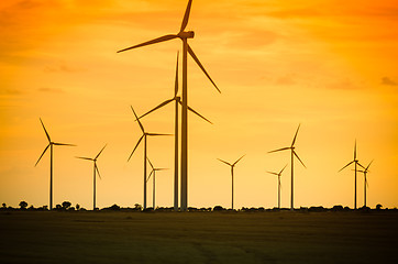 Image showing Group of mills for electric power generation