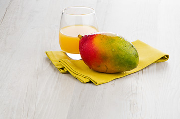 Image showing Fresh mango juice