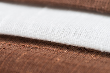 Image showing Brown fabric