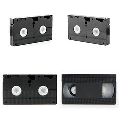 Image showing Old VHS Video tapes