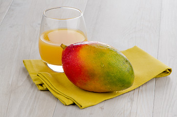 Image showing Fresh mango juice