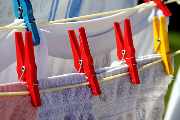Image showing laundry (rotary clothes drier)