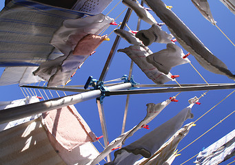 Image showing laundry (rotary clothes drier)