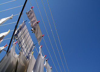 Image showing laundry (rotary clothes drier)