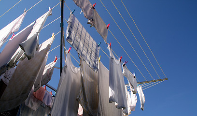 Image showing laundry (rotary clothes drier)