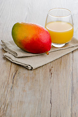 Image showing Fresh mango juice