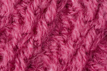 Image showing Pink knitted wool