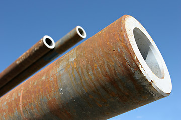 Image showing steel pipes