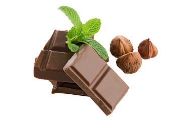 Image showing Chocolate parts