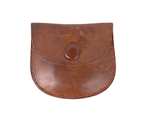 Image showing Old leather etui