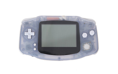 Image showing Old dirty portable game console with a small screen