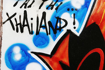 Image showing Thailand graffiti