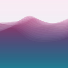 Image showing Water Wave. Vector Illustration For Your Design. 