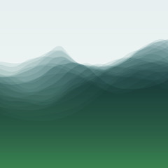 Image showing Water Wave. Vector Illustration For Your Design. 