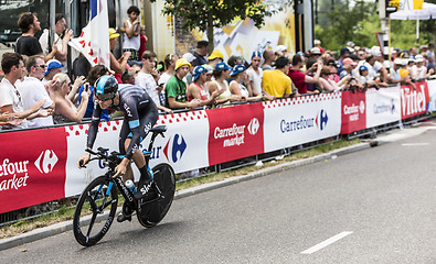 Image showing The Cyclist Luke Rowe - Tour de France 2015