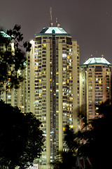 Image showing Modern buildings in Jakarta, night shoot