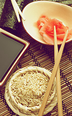 Image showing Preparing Sushi