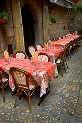 Image showing Restaurant patio