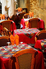 Image showing Restaurant patio