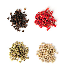 Image showing Assorted peppercorns