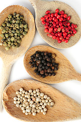 Image showing Assorted peppercorns