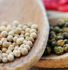 Image showing Assorted peppercorns