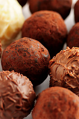 Image showing Chocolate truffles