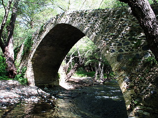Image showing Side view of Tsielepis Bridge. Cyprus