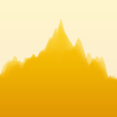 Image showing Mountain Landscape. Vector Silhouettes Of Mountains Backgrounds.