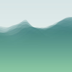 Image showing Water Wave. Vector Illustration For Your Design. 