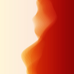 Image showing Abstract Background With Curves Lines. 