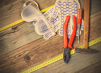 Image showing still life with working tools
