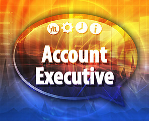 Image showing Account executive Business term speech bubble illustration