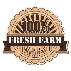 Image showing label Fresh Farm