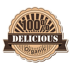 Image showing label Delicious