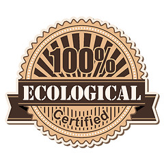 Image showing label Ecological