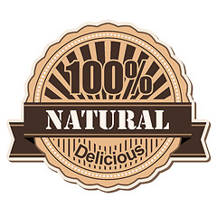 Image showing label Natural