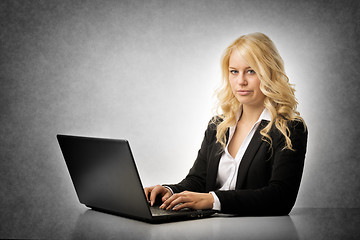 Image showing Frustrated woman working