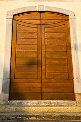 Image showing  italy  lombardy     the milano old   church  door closed  