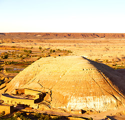 Image showing hill africa in morocco the old contruction         and   histori