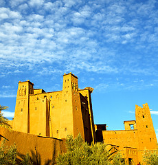 Image showing africa in morocco the old contruction and the historical village