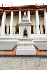 Image showing  pavement gold      in   bangkok  thailand incision   the temple