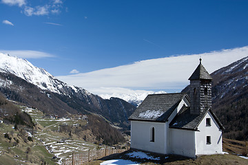 Image showing Chapel at the Alp Islitzer, East Tyrol, Austria
