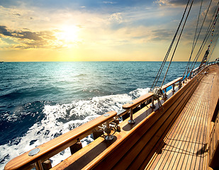 Image showing Sailboat in the sea