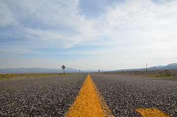Image showing Death Valley highway