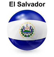 Image showing el salvador ball flag