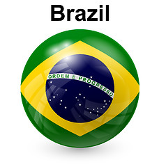 Image showing brazil ball flag